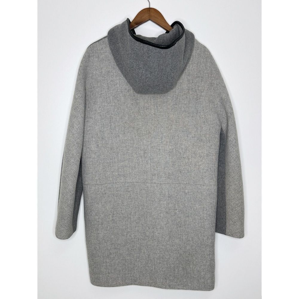 J. Crew Stadium Hooded Wool Coat Nello Gori Gray Size XL - Picture 5 of 14